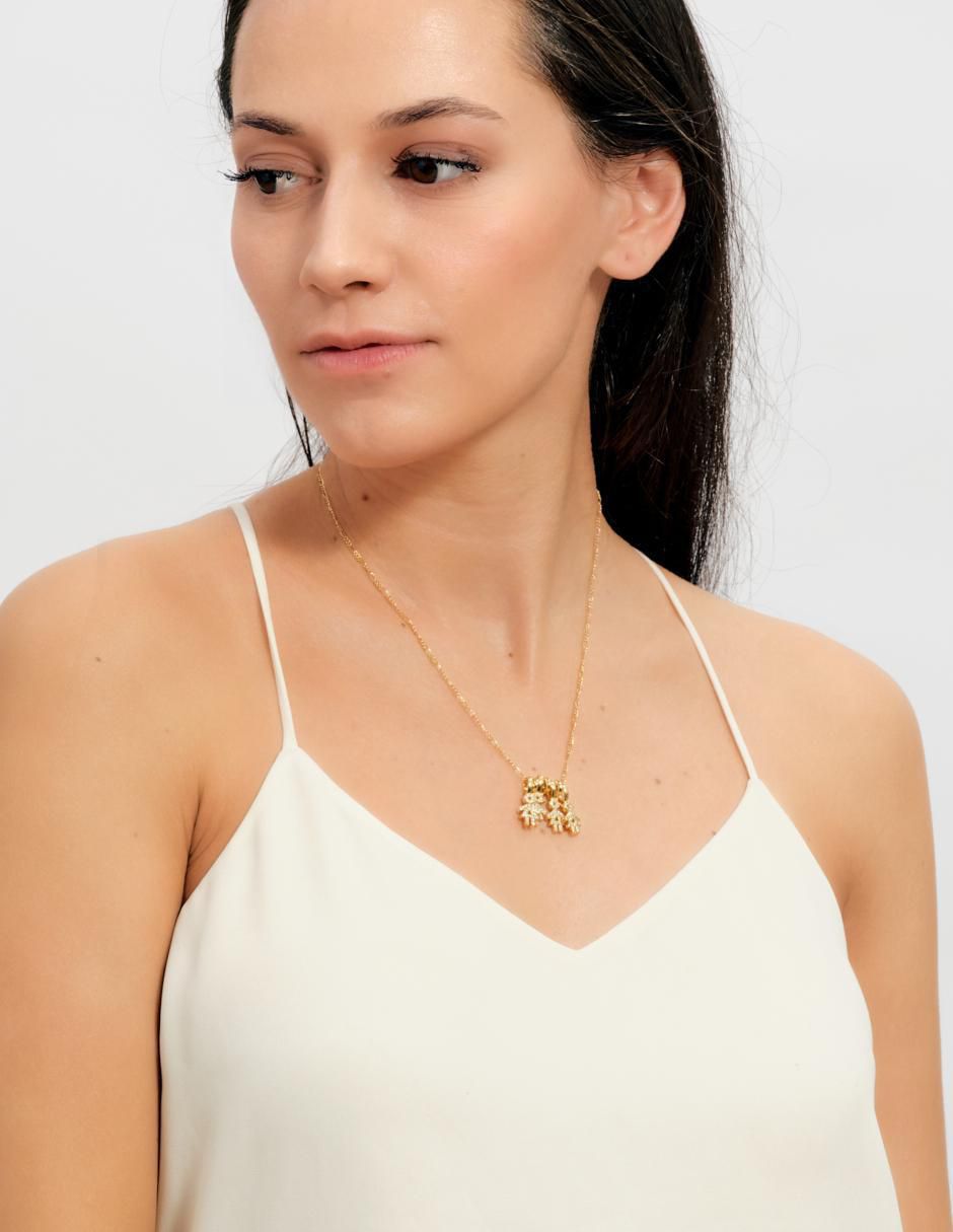 Collar niña Darcy con acabado baño de oro 14 K 4