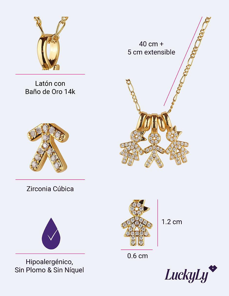 Collar niño Darcy con acabado baño de oro 14 K 6