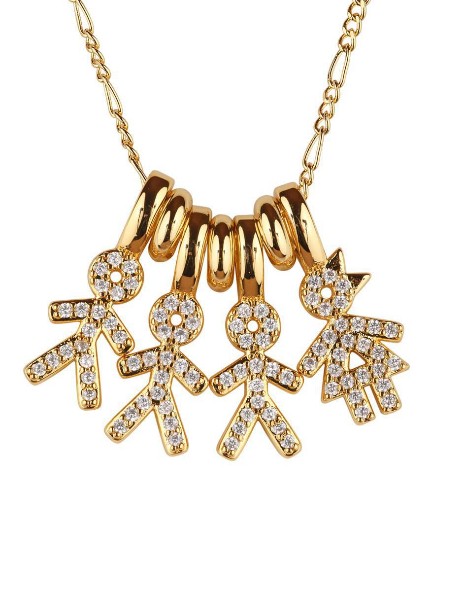 Collar niño Darcy con acabado baño de oro 14 K Collar niño Darcy con acabado baño de oro 14 K