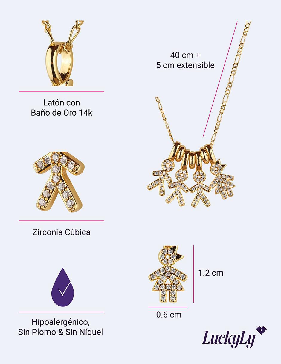 Collar niño Darcy con acabado baño de oro 14 K 6