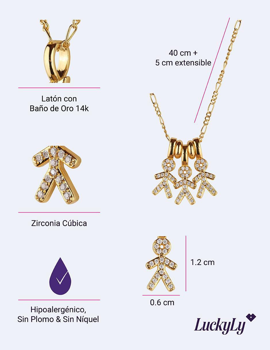 Collar niño Darcy con acabado baño de oro 14 K 6