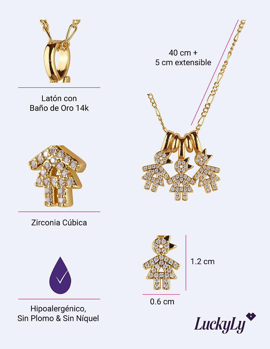 Collar niña Darcy con acabado baño de oro 14 K 6