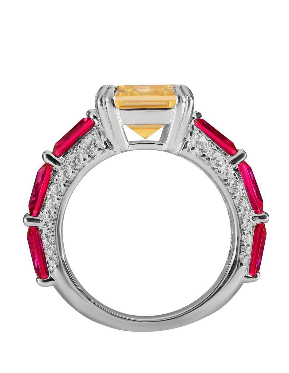 Anillo P 925 de plata topacio