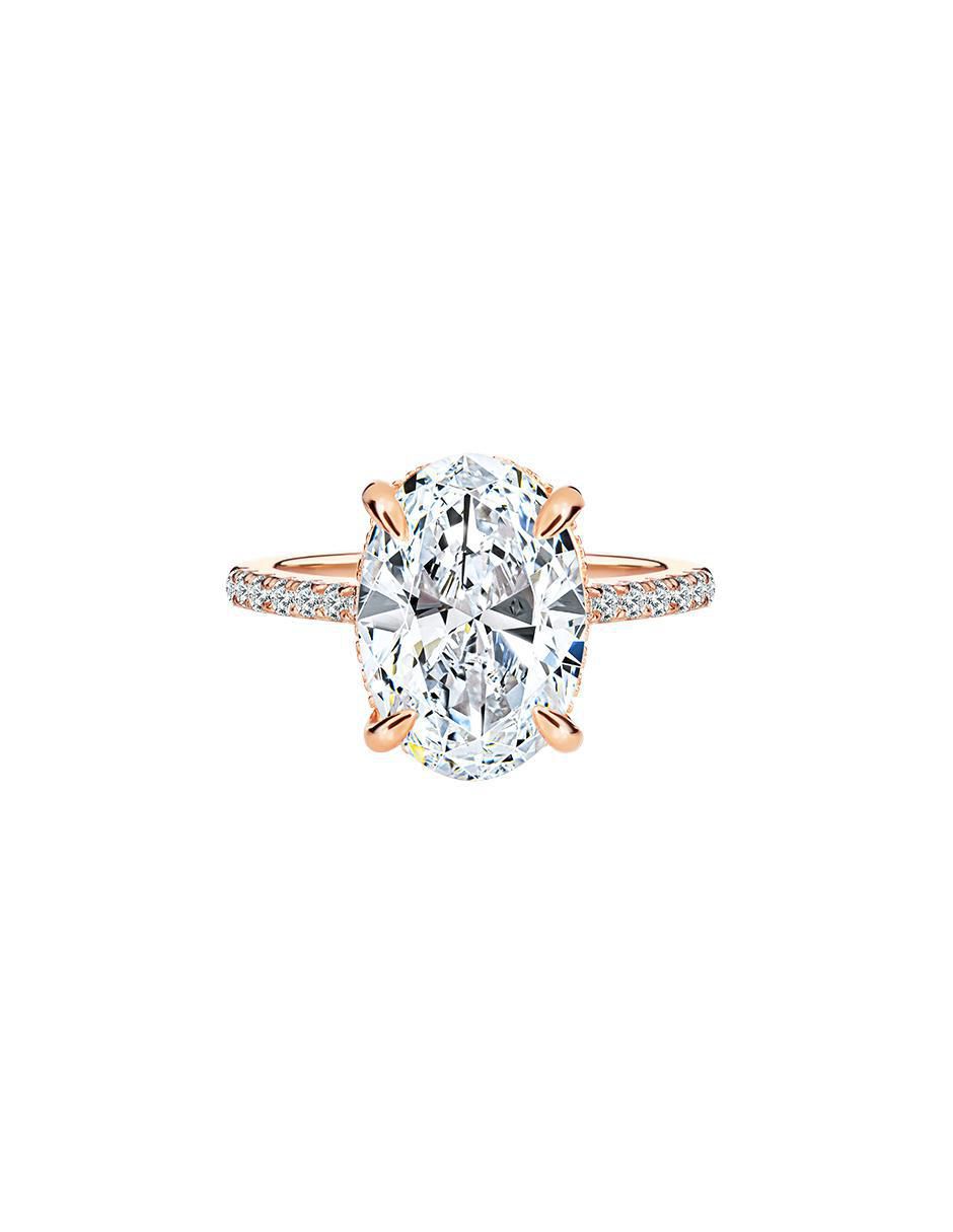 Anillo ovalado P 925 de plata zirconia brillante Anillo ovalado P 925 de plata zirconia brillante