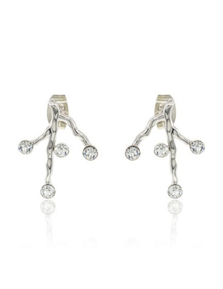 Aretes Mayfer Joyería con acabado brillante
