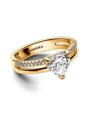 Anillo redondo Timeless de plata zirconia cúbica brillante Anillo redondo Timeless de plata zirconia cúbica brillante