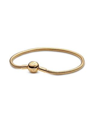 Pulsera de plata P 925 Moments acabado baño de oro Pulsera de plata P 925 Moments acabado baño de oro