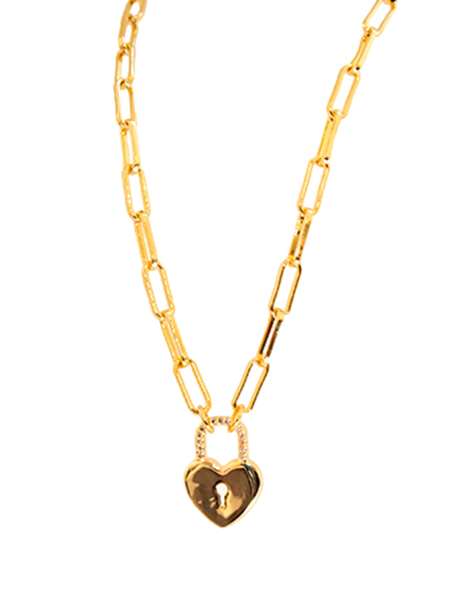 Collar corazón 18 K