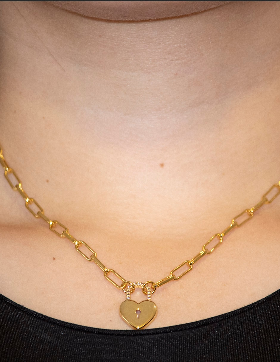 Collar corazón 18 K 3