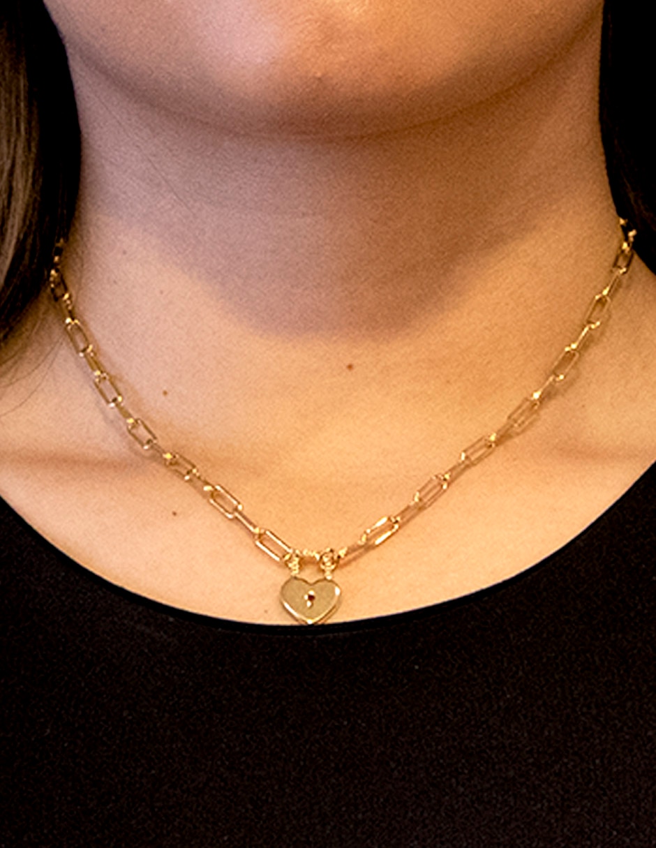 Collar corazón 18 K 4