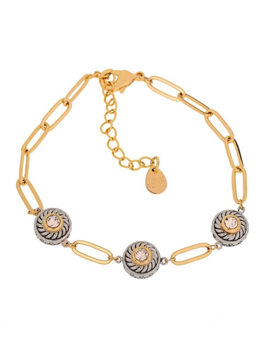 Pulsera con cristal austriaco acabado brillante Pulsera con cristal austriaco acabado brillante