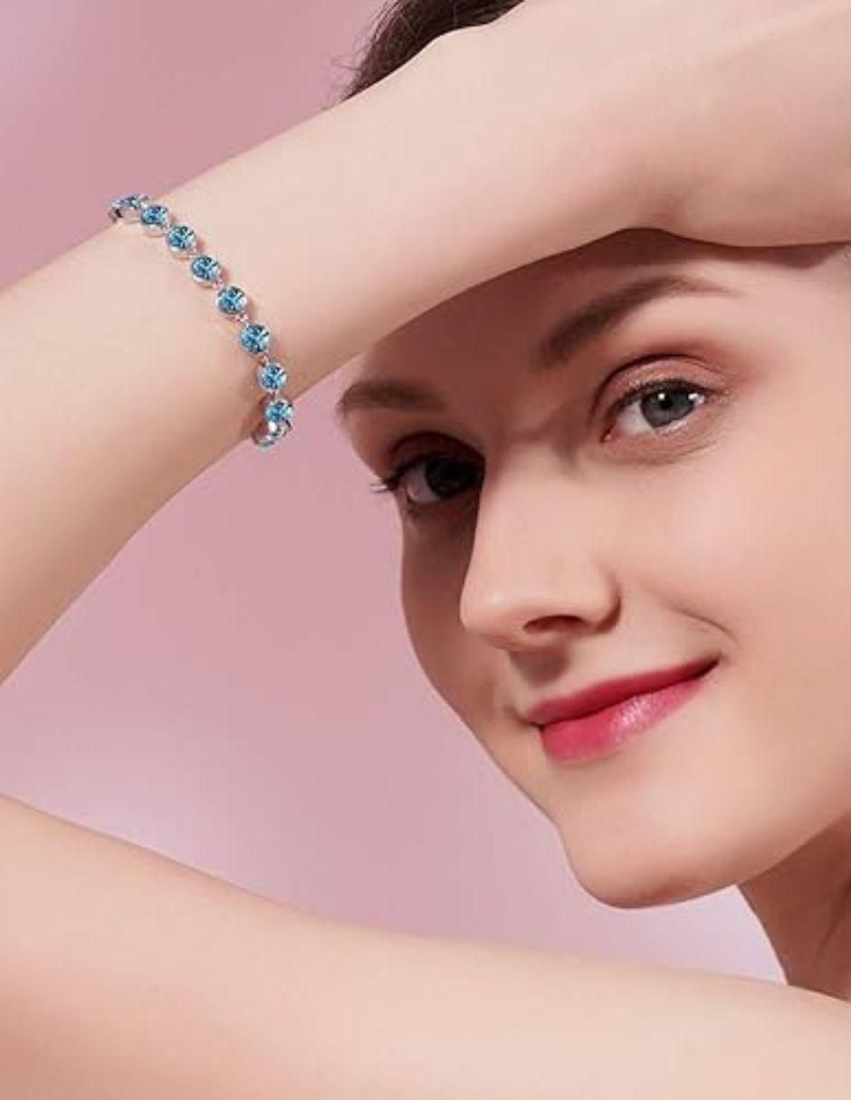 Pulsera con cristal austriaco acabado brillante 2