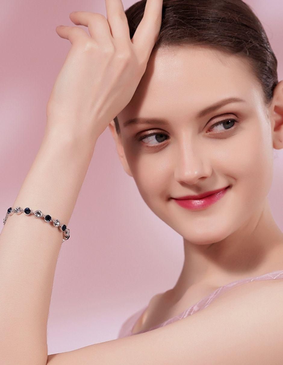 Pulsera con cristal austriaco acabado brillante 2