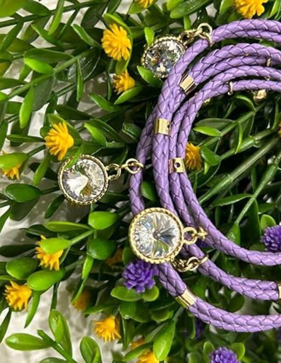 Pulsera con cristal austriaco acabado brillante 2