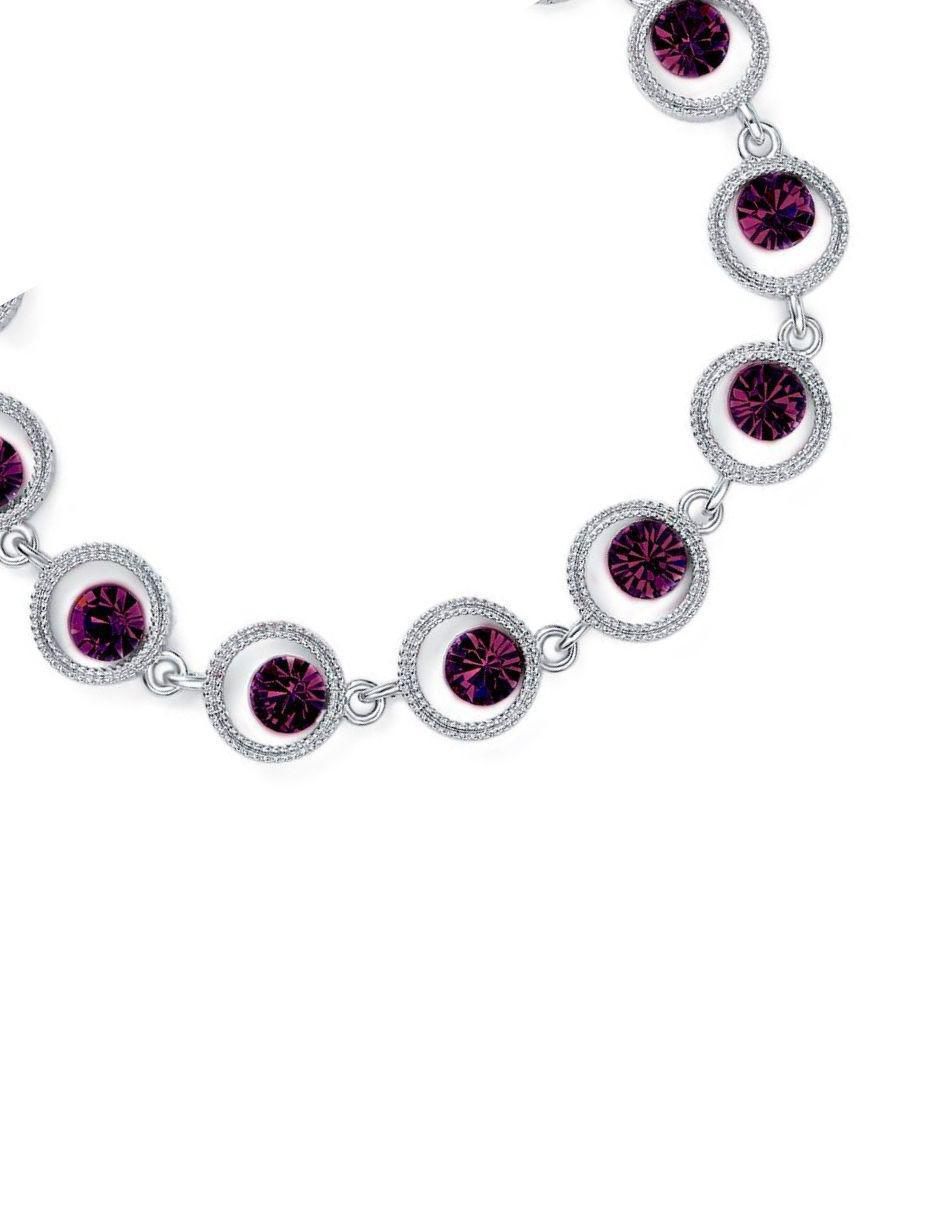 Pulsera con cristal acabado brillante 2