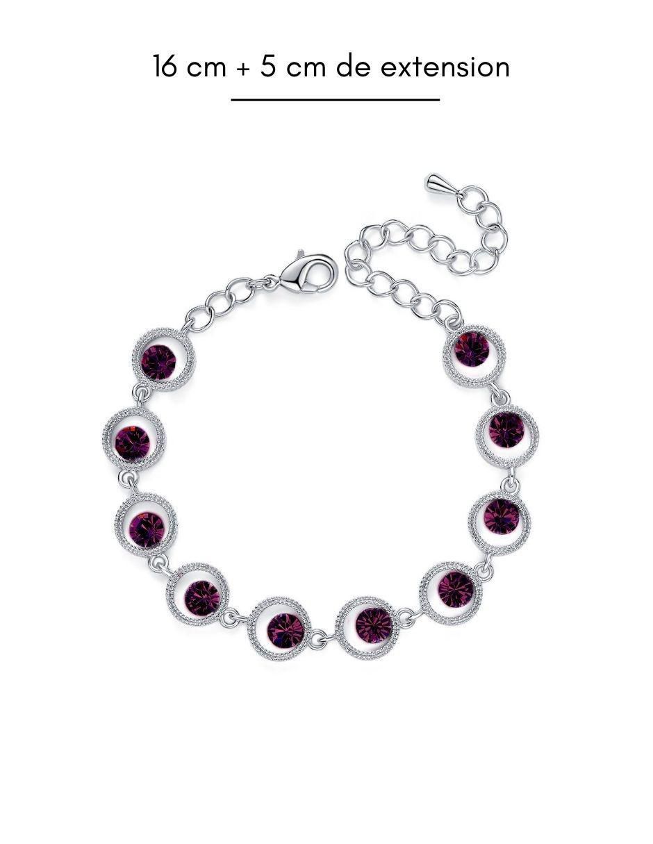 Pulsera con cristal acabado brillante 4