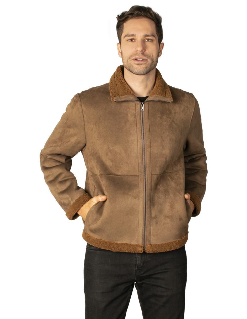 Chamarra casual con bolsillos para hombre