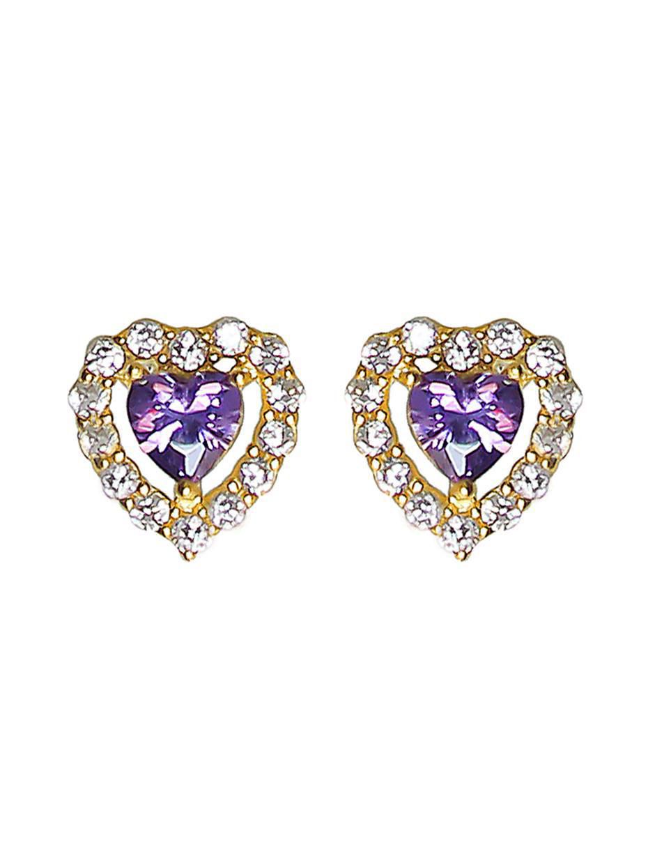 Aretes de corazón de plata P 925 1
