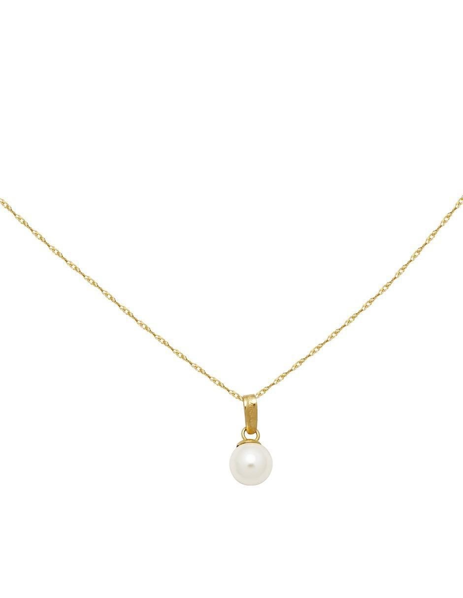 Collar con dije circular de oro 10 K 5