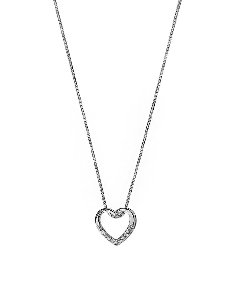 Collar de corazón de plata P 925 1