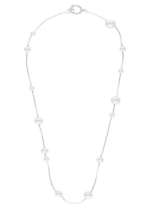 Collar de ovalado Dangle de plata P 925