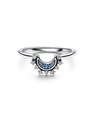 Anillo de luna Moments P 925 de plata zirconia cúbica brillante Anillo de luna Moments P 925 de plata zirconia cúbica brillante
