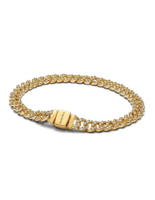 Brazalete de plata con zirconia cúbica P 925 acabado brillante Brazalete de plata con zirconia cúbica P 925 acabado brillante