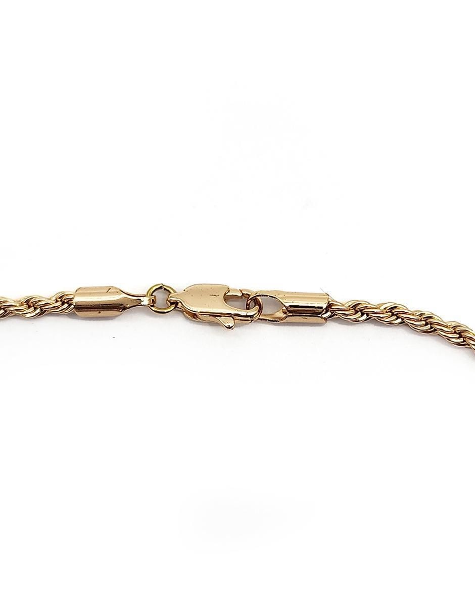 Pulsera de oro laminado 8 K Torzal acabado liso