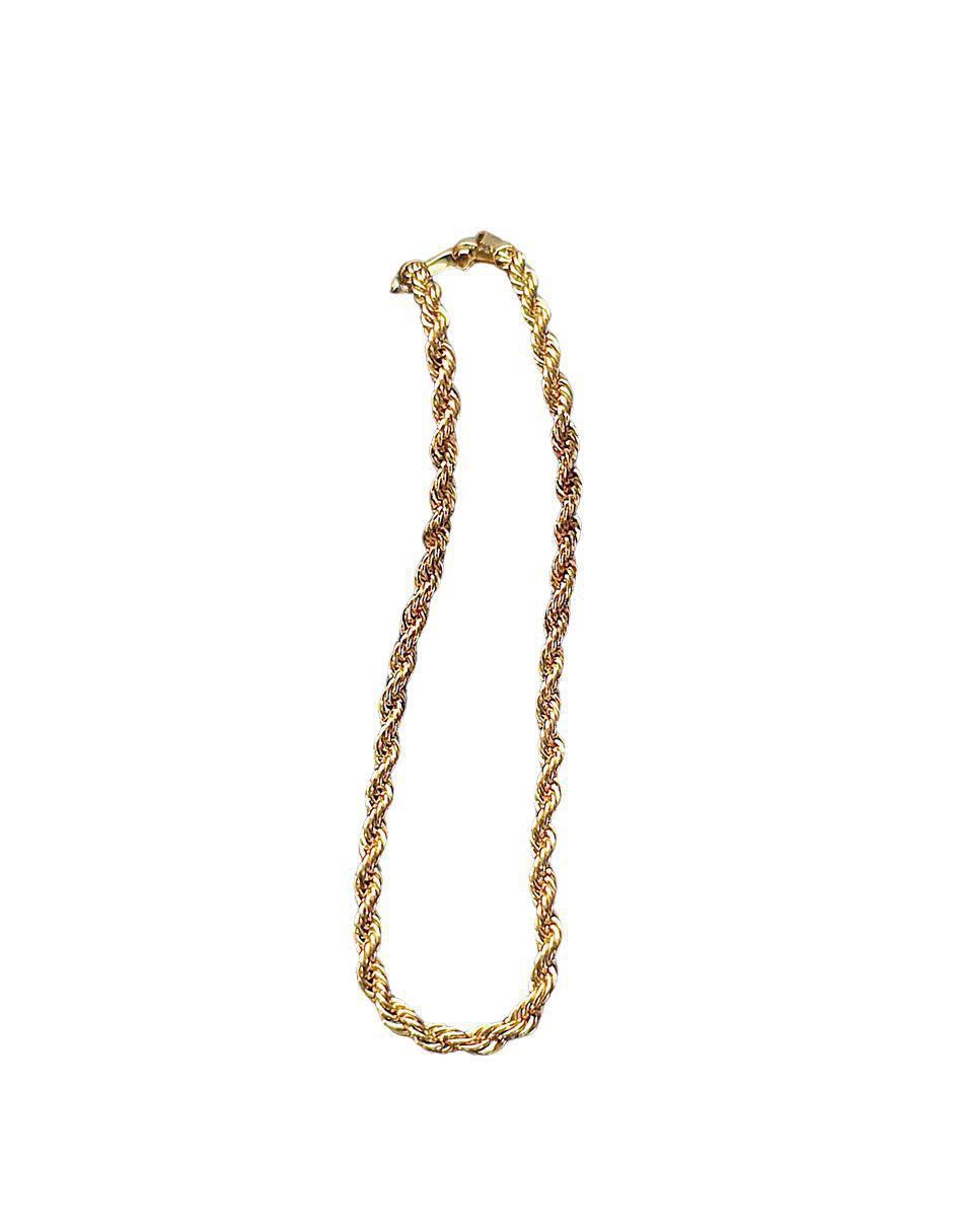 Pulsera de oro laminado 8 K Torzal acabado liso