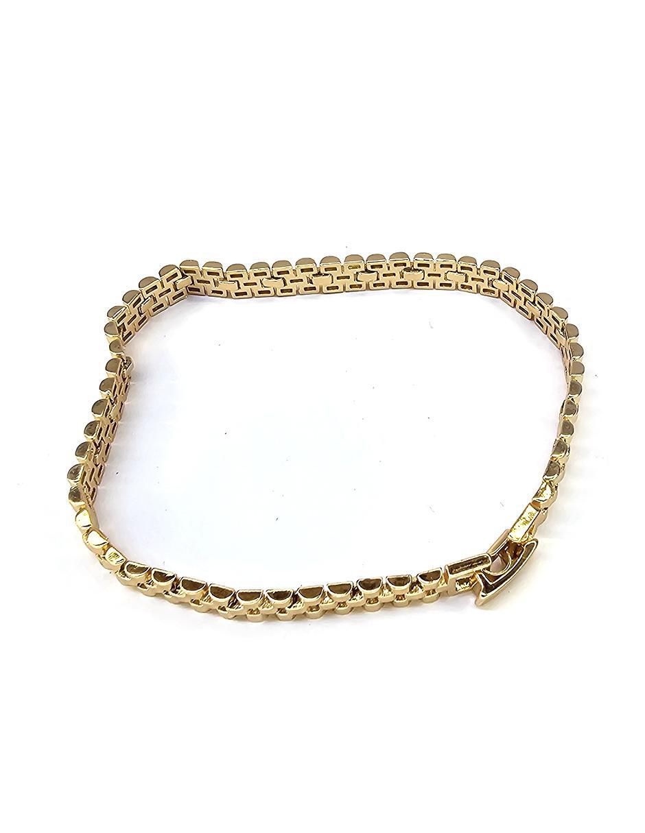 Pulsera de oro laminado 8 K Grecas acabado liso 4