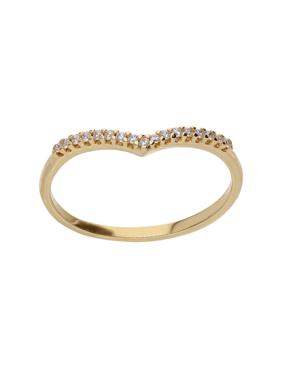 Churumbela de Oro 14 K Fonelli zirconia