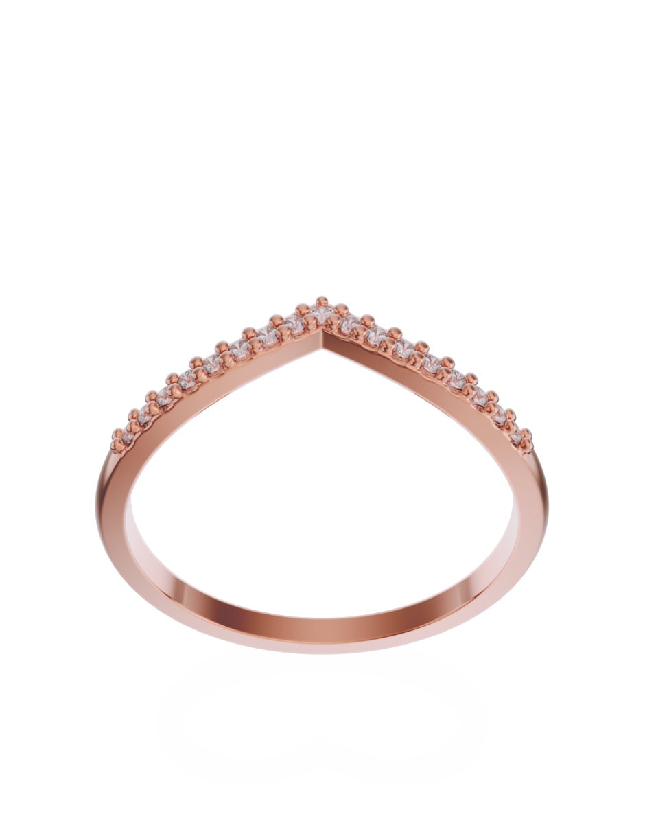Churumbela de Oro 14 K zirconia 3
