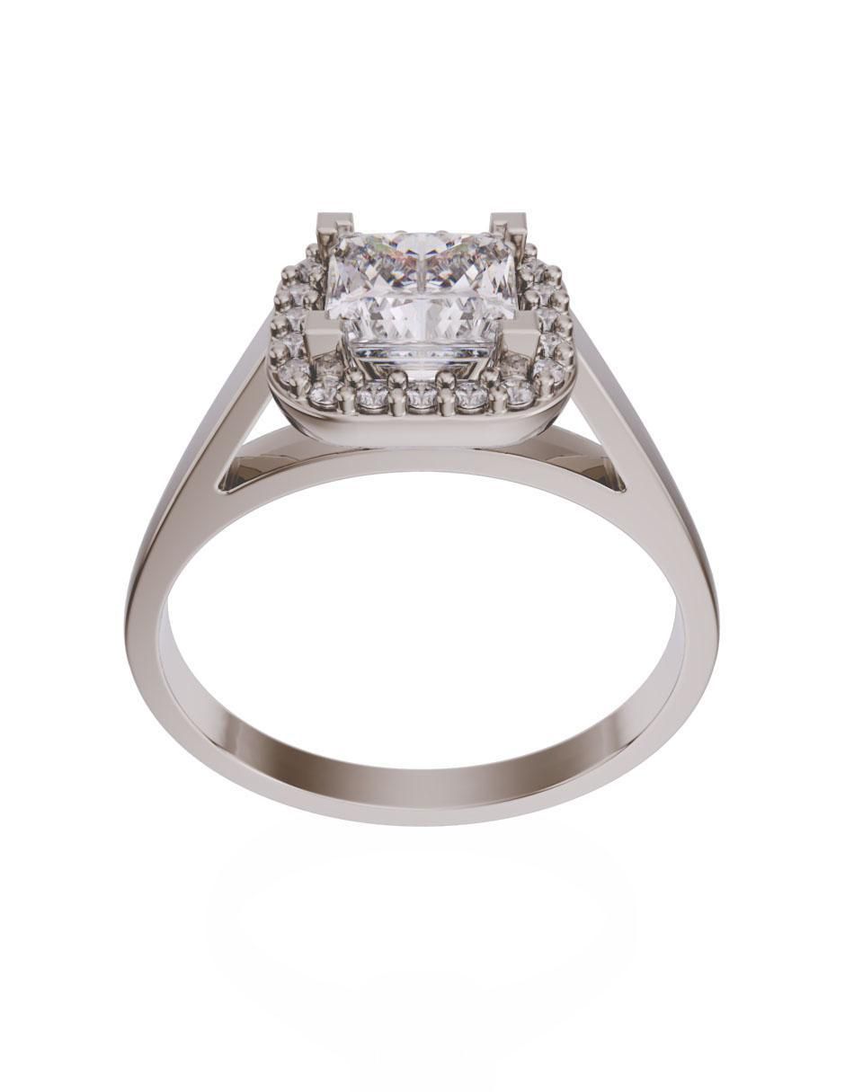 Solitario de oro 14 k 2