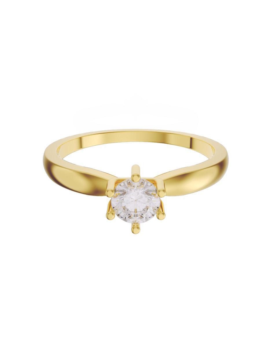 Solitario de oro 14 k Solitario de oro 14 k