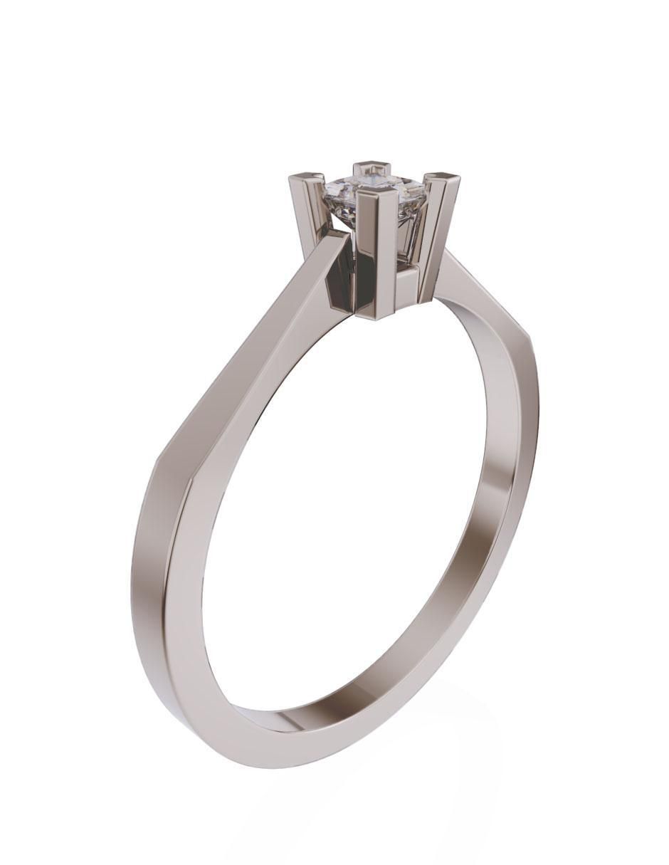 Solitario de oro 14 k 3