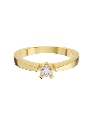Solitario de oro 14 k Solitario de oro 14 k