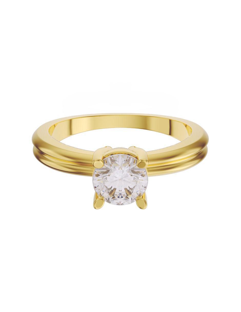 Solitario de oro 14 k