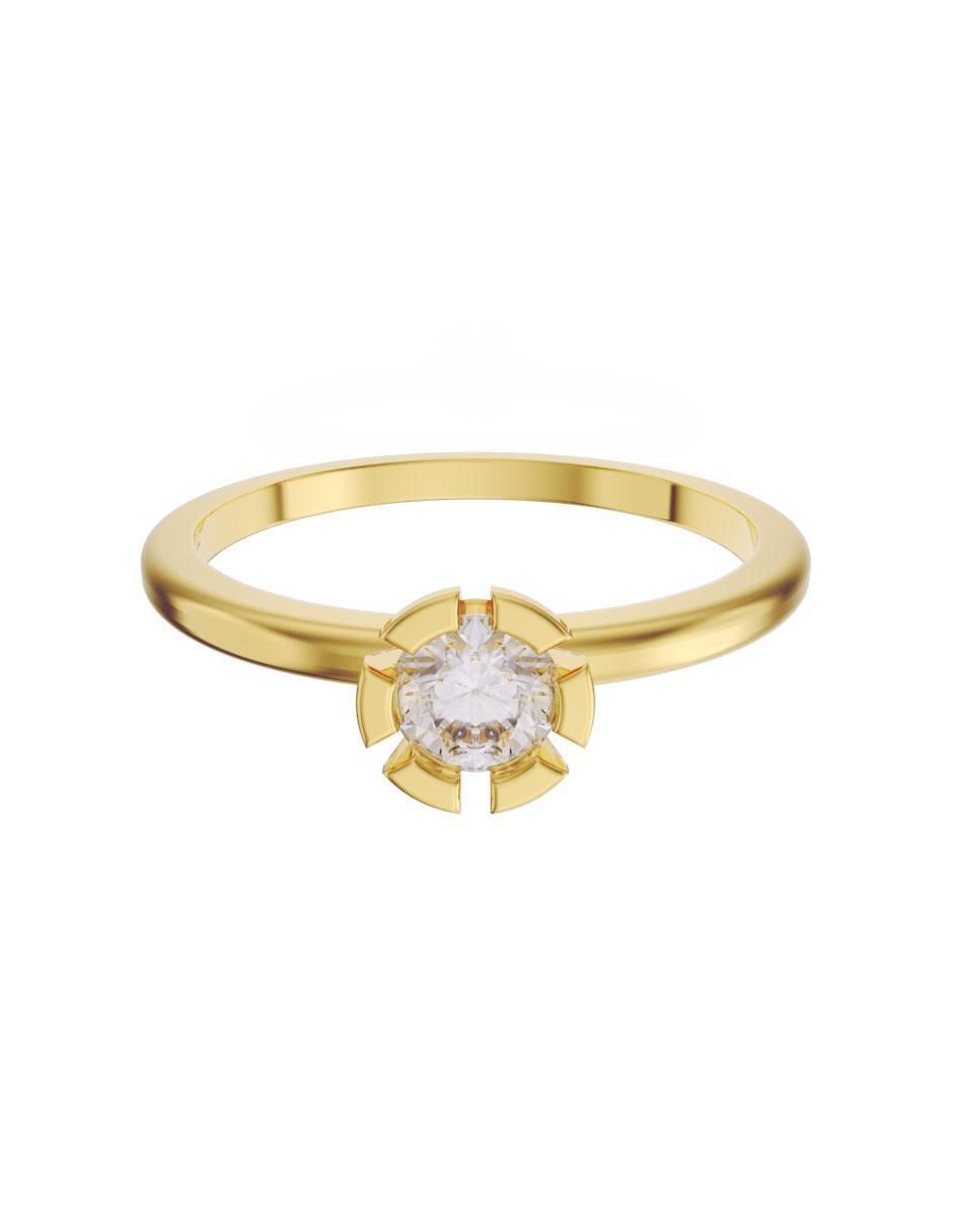 Solitario de oro 14 k