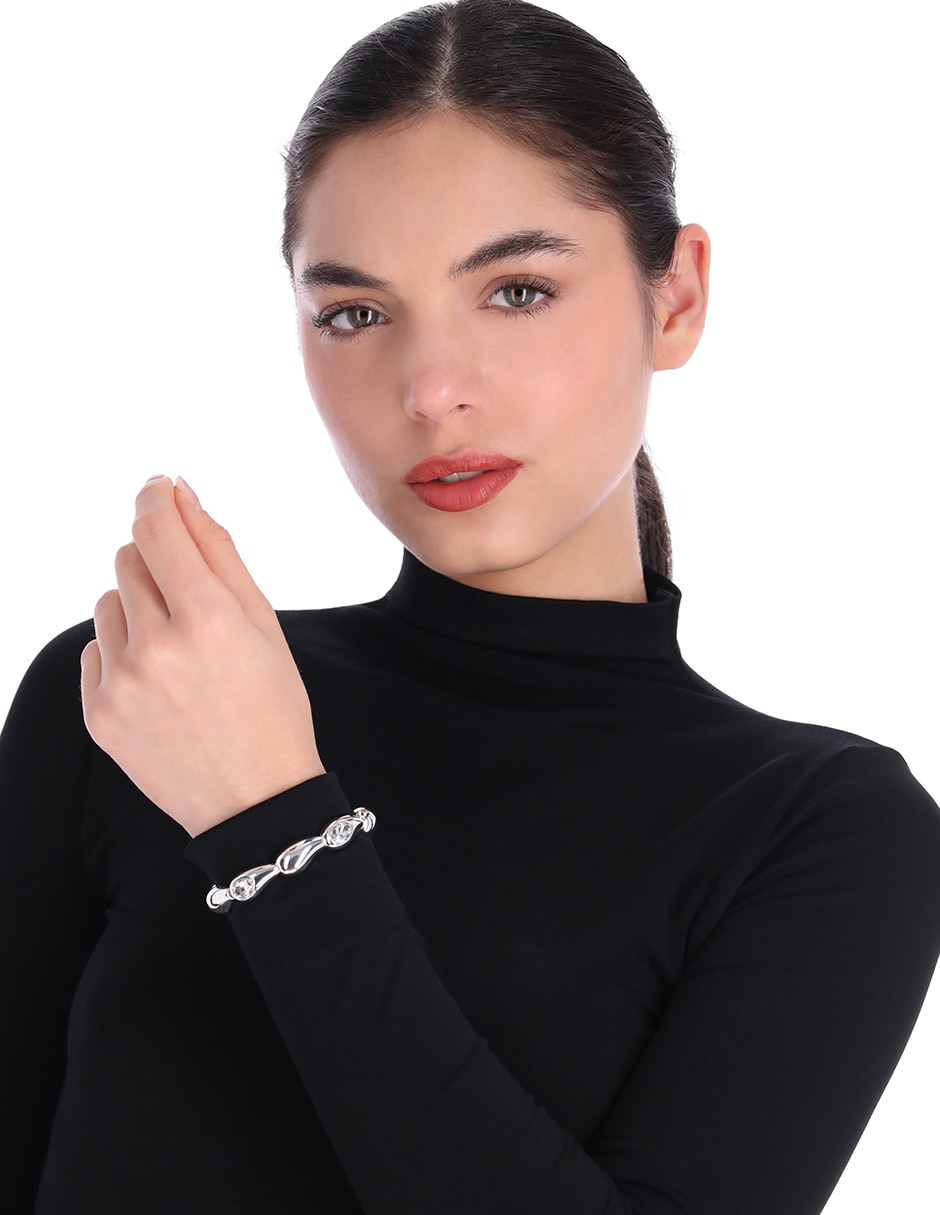 Pulsera de plata Spring Showers acabado liso 2
