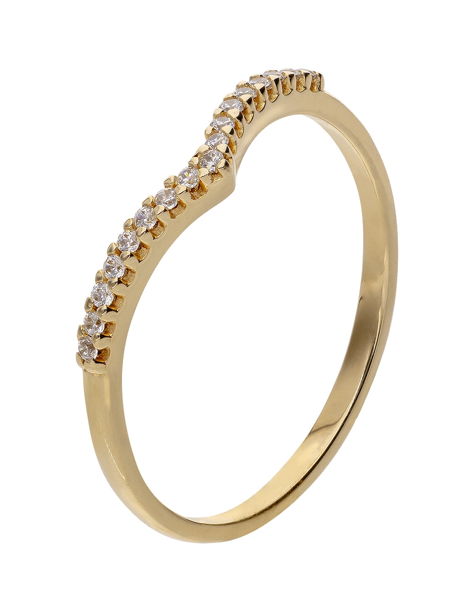Churumbela de oro 10 K Fonelli zirconia