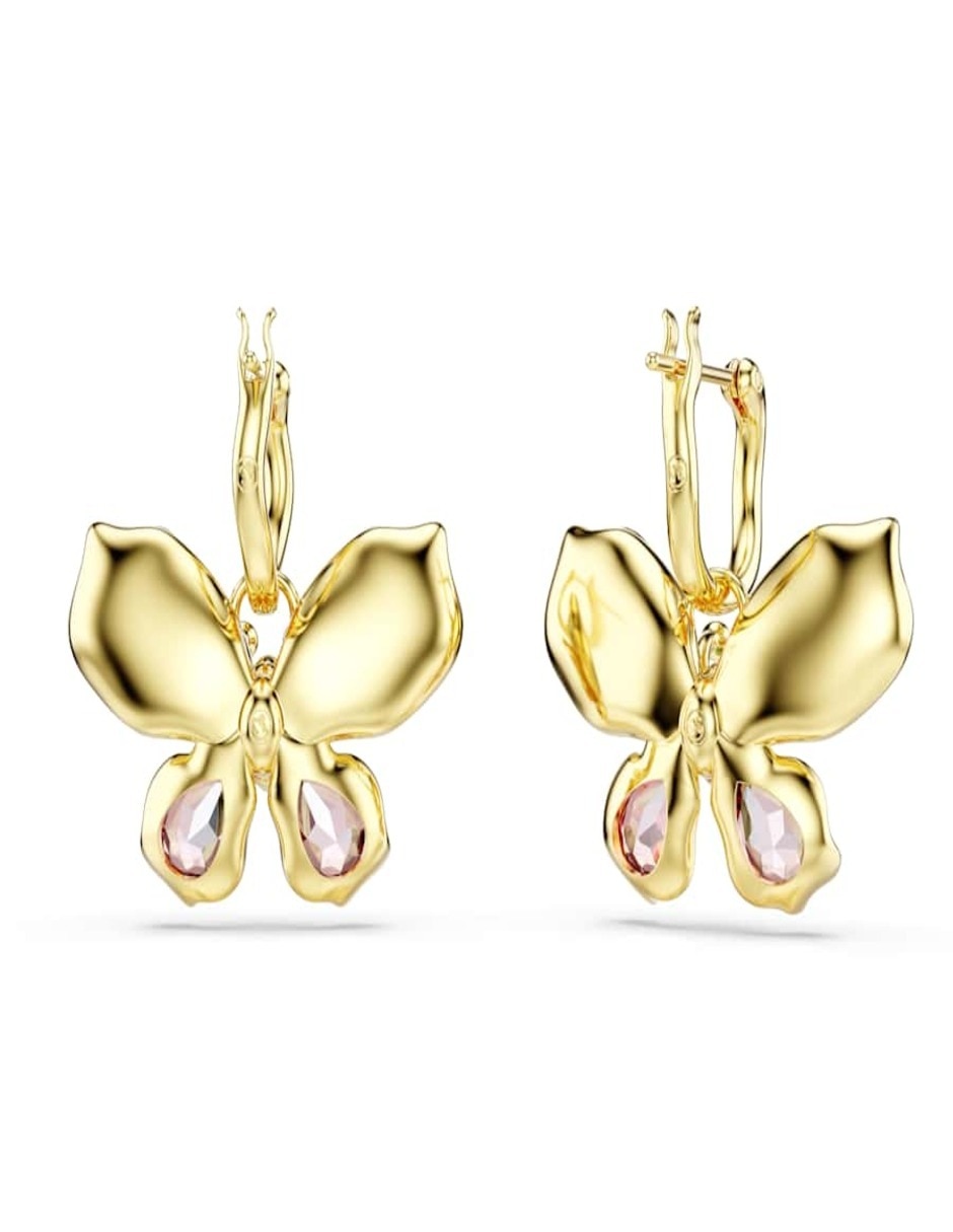 Aretes de mariposa con acabado brillante 2