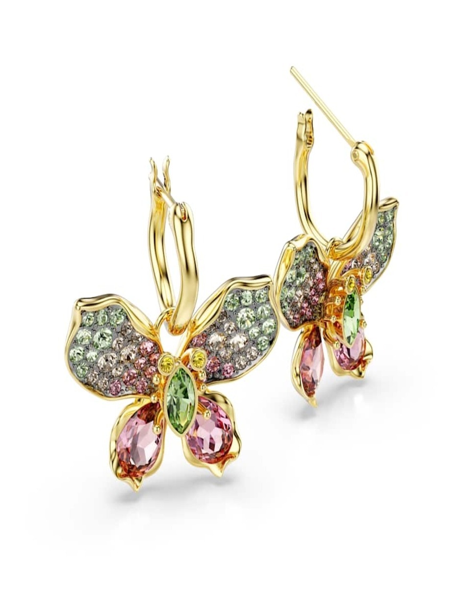 Aretes de mariposa con acabado brillante 3
