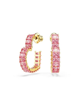 Aretes de corazón con acabado brillante