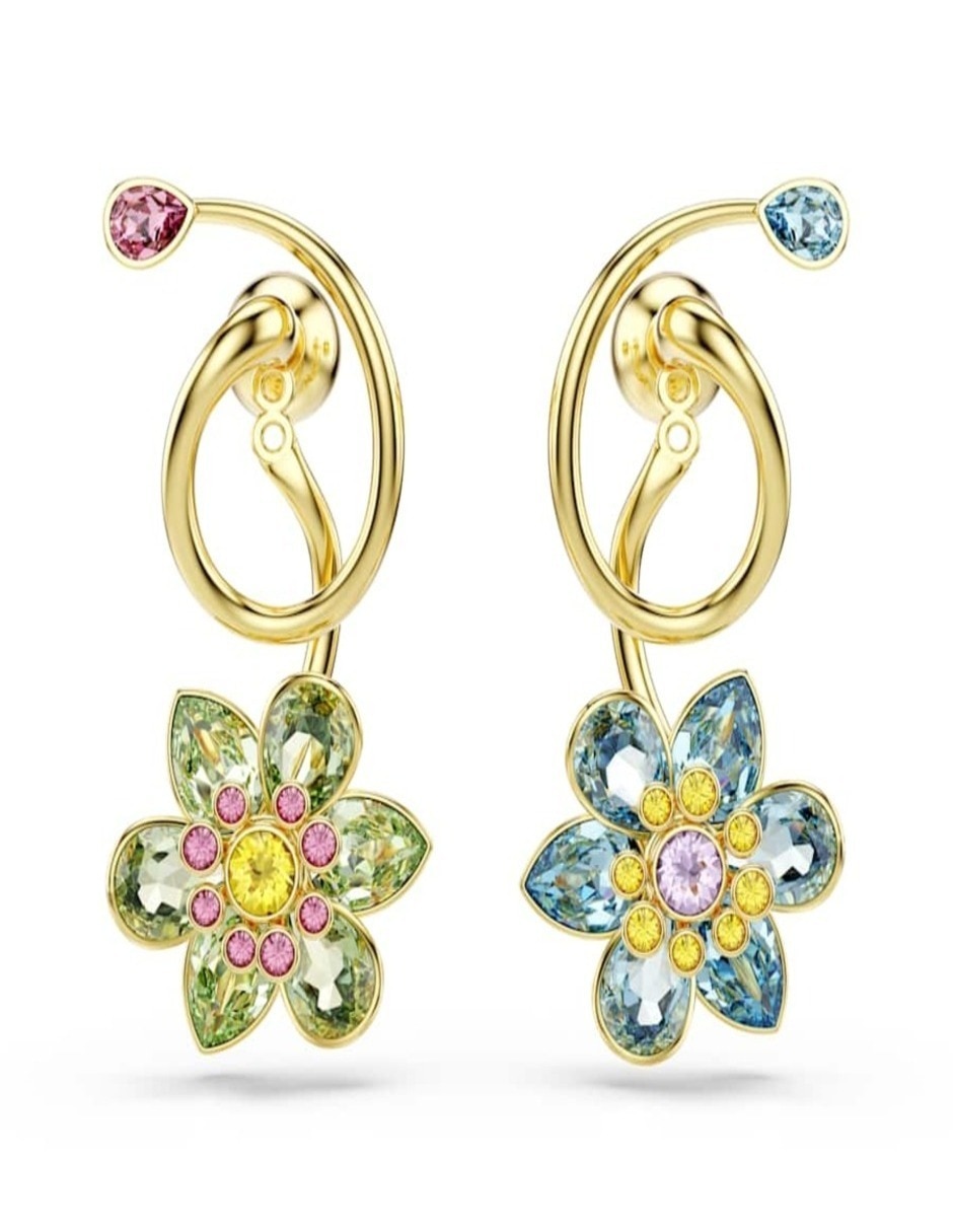 Aretes de flor Idyllia F Florere con acabado brillante 4