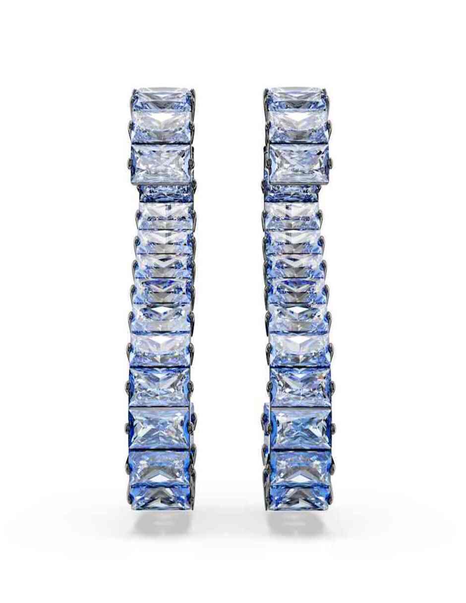 Aretes de letra s con acabado brillante 2