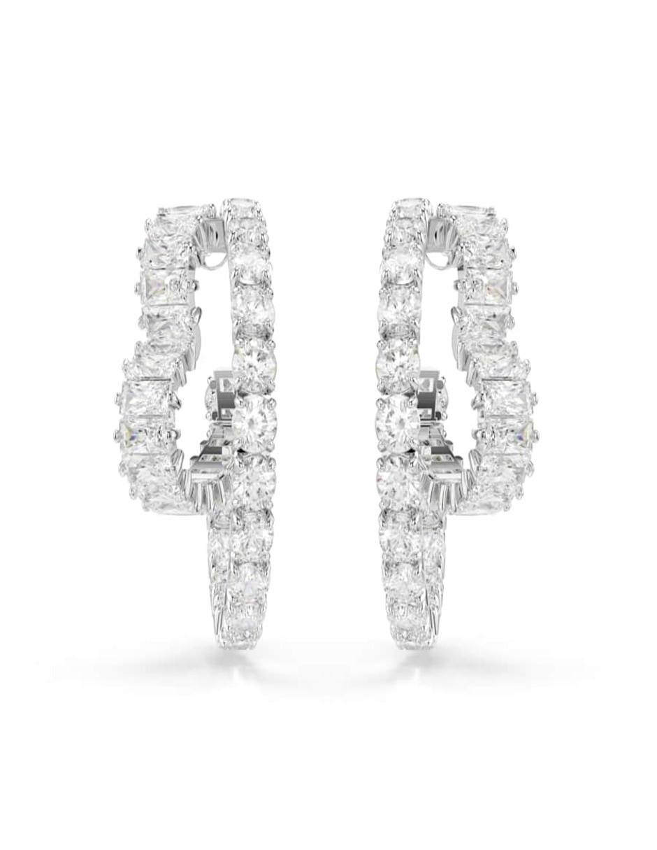 Aretes de corazón con acabado brillante 2