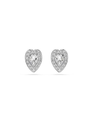 Broqueles de corazón con acabado brillante