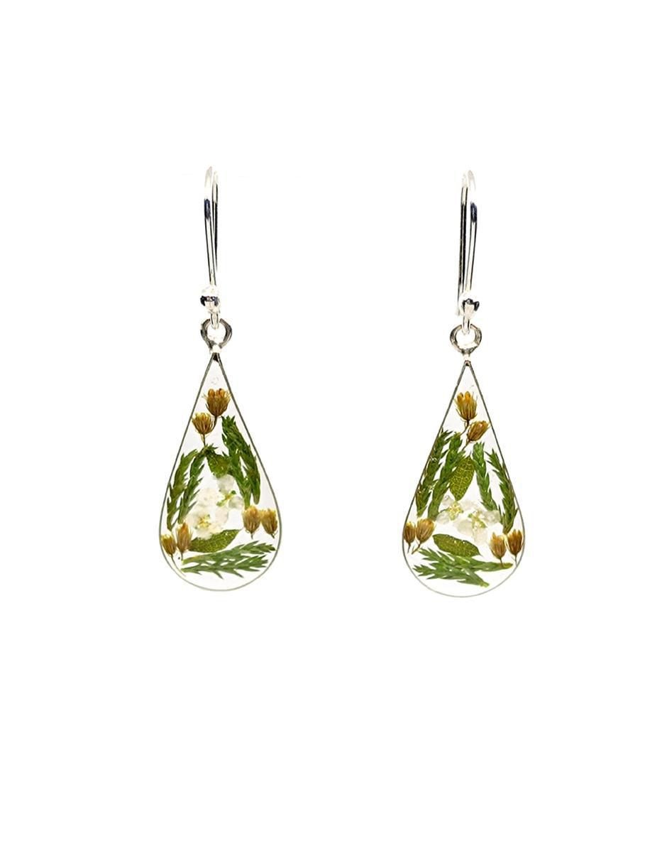 Aretes y collar de gota de plata p 925 2