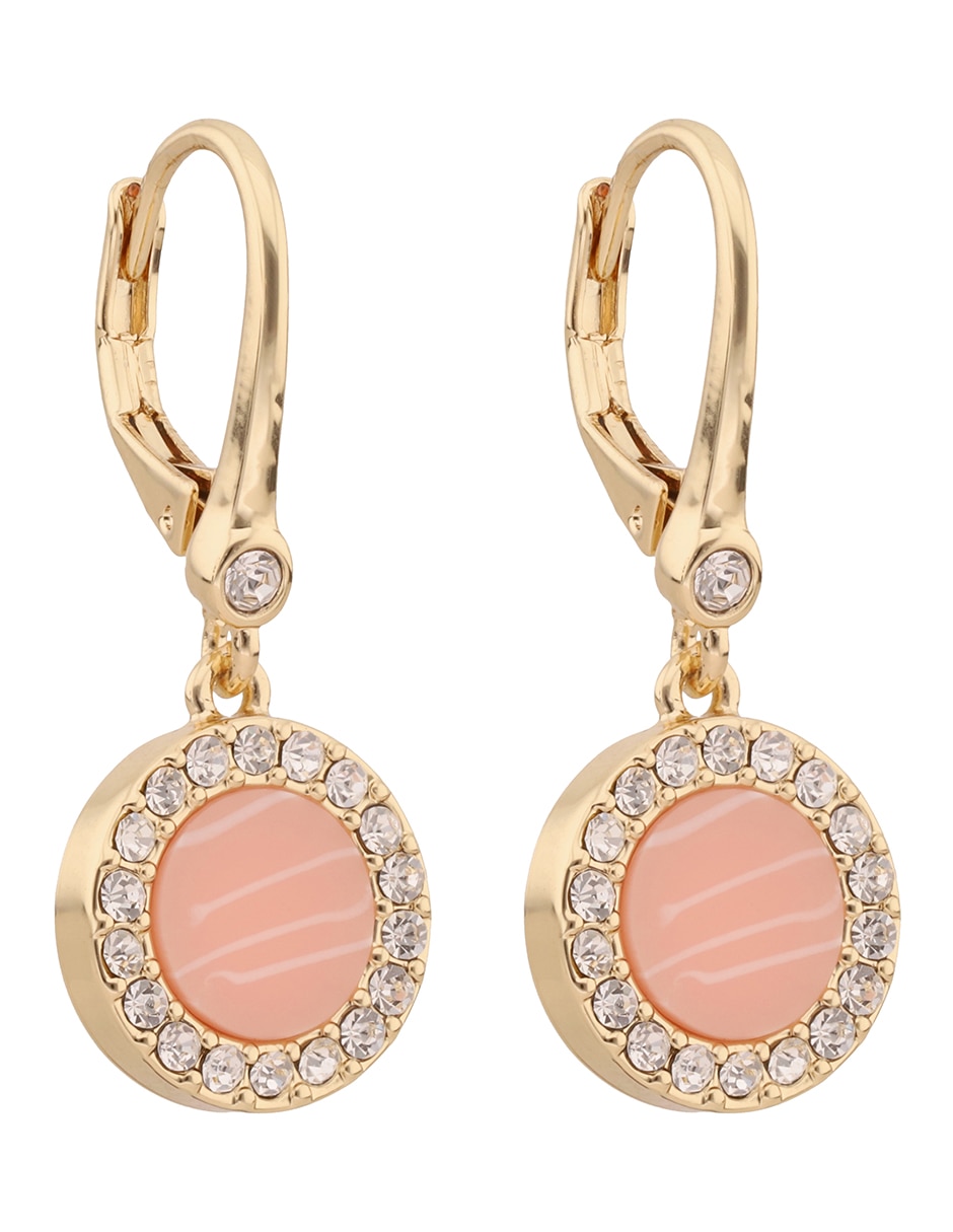Aretes circulares Barclay con acabado pavé 2