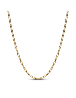 Collar de plata con acabado baño de oro P 925